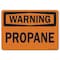 Signmission Safety Sign, OSHA Warning, 10" Height, 14" Width, Propane, Landscape OS-WS-D-1014-L-19707 - alternate 1
